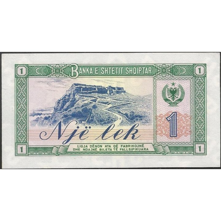 Albania 1 Lek 1976 P40a reverso