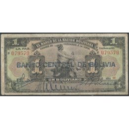 Bolivia 1 Boliviano ND1929 Serie C2 P112