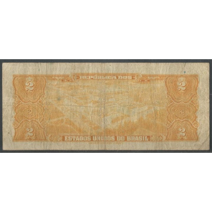 Brasil 2 Cruzeiros ND1944 P133a reverso