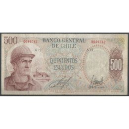 Chile 500 Escudos ND1971 P145