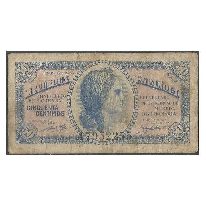 España 50 Centimos 1937 P93