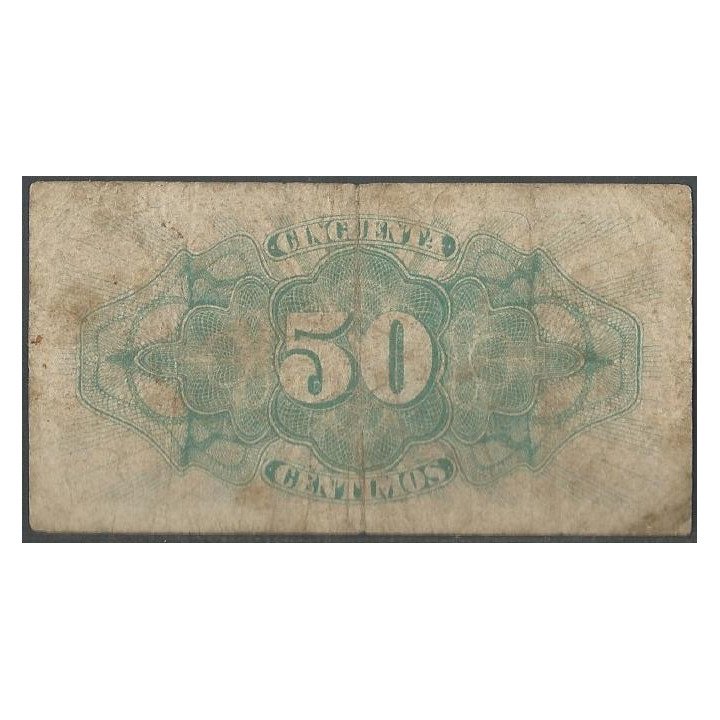 España 50 Centimos 1937 P93 reverso