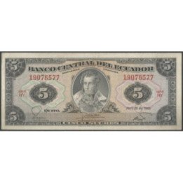 Ecuador 5 Sucres 20 Abr 1983 HY P108b