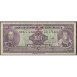 Venezuela 10 Bolivares 18 Sep 1979 C8 P51g