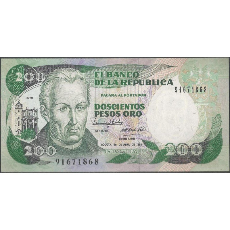 Billete de 200 Pesos 1 Abr 1991 BGW372