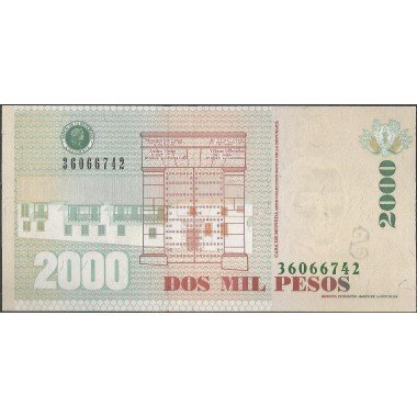 Billete de 2.000 Pesos 15 Ago 2012 BGW490R17