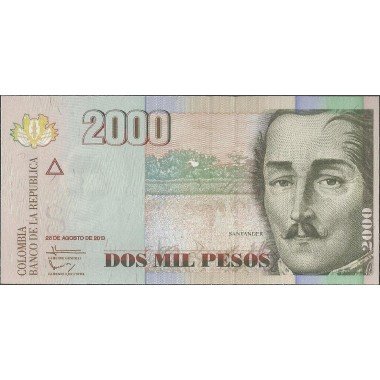 Billete de 2.000 Pesos 28 Ago 2013 BGW490R21