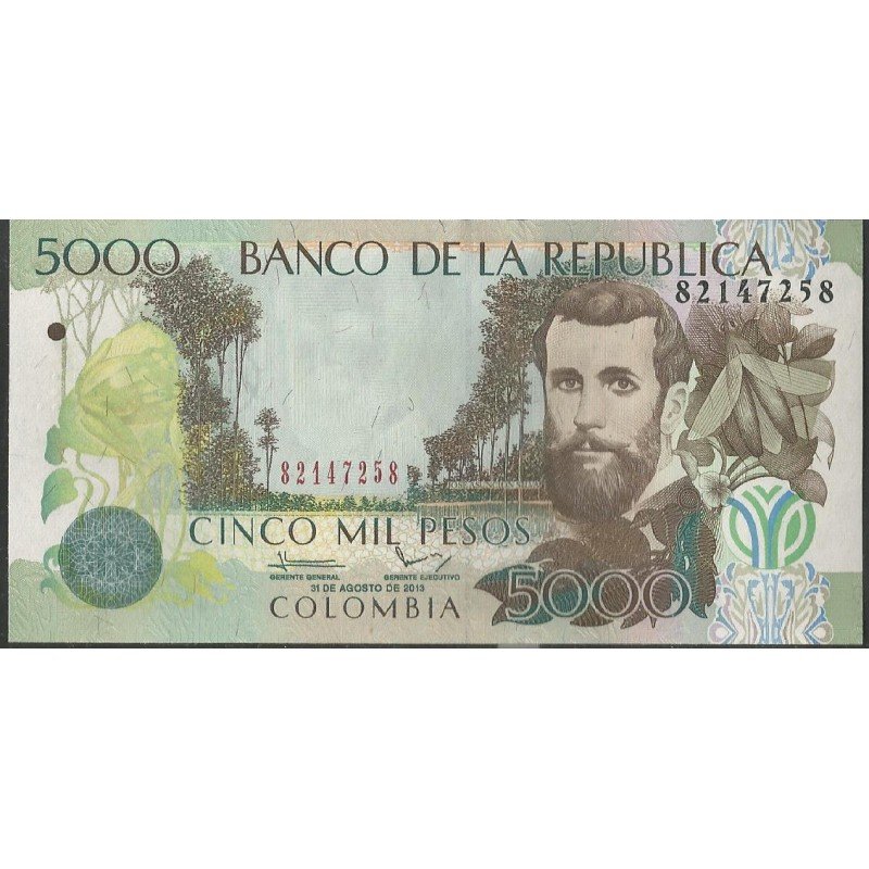 Billete de 5.000 Pesos 31 Ago 2013 BGW548