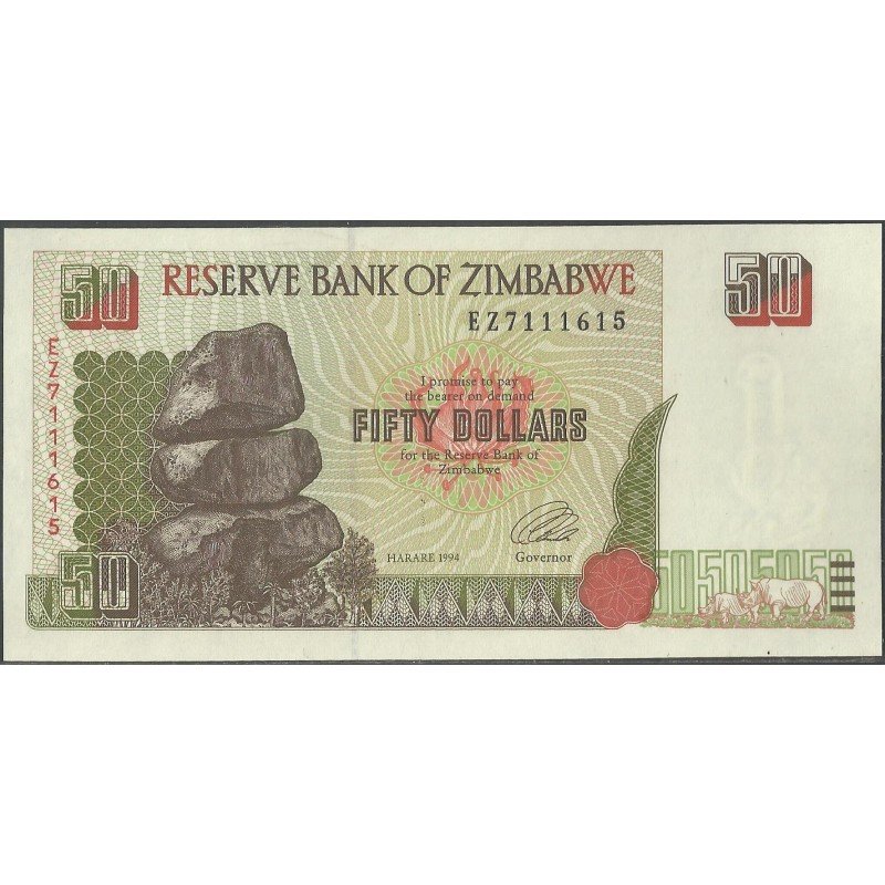 Zimbabwe, 50 Dollars 1994 P8a