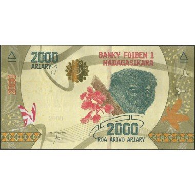 Madagascar, 2.000 Ariary ND2017 P101