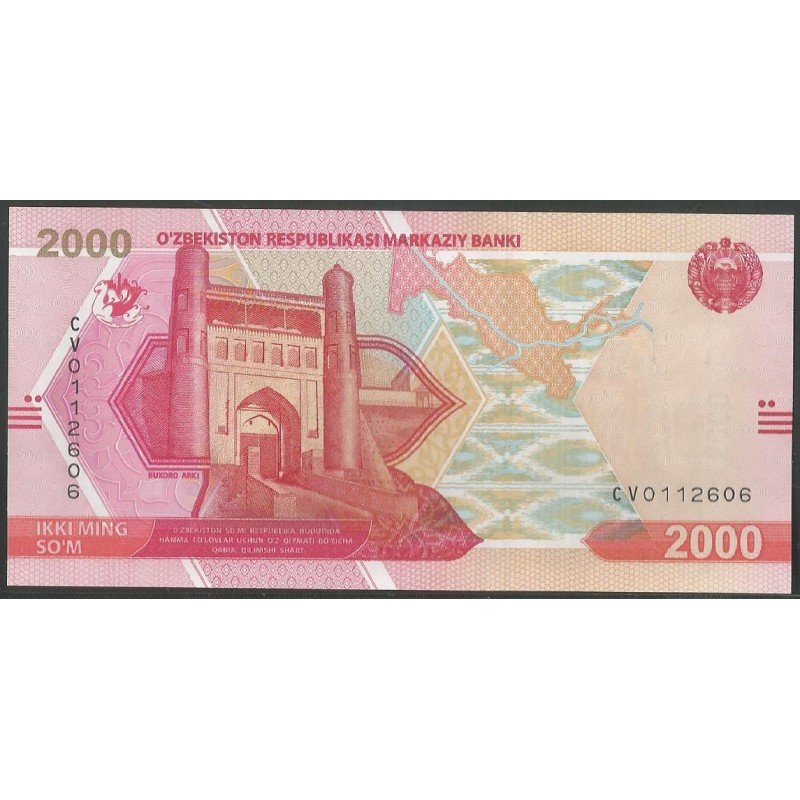 Uzbequistan, 2.000 Sum 2021 P87