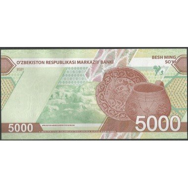 Uzbequistan, 5.000 Sum 2021 P88