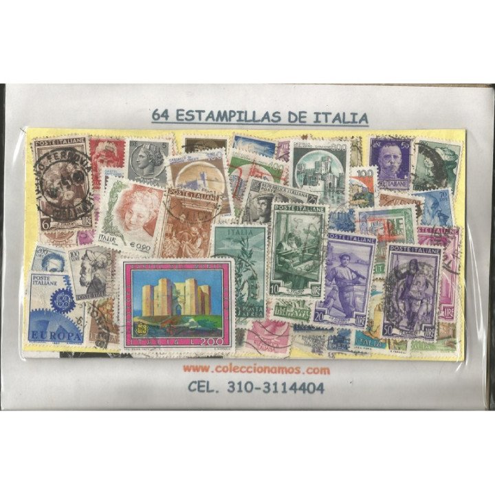 Italia 64 Estampillas usadas