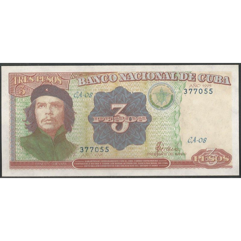 Cuba, 3 Pesos 1995 P113