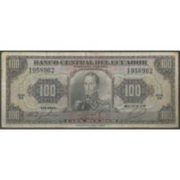 Ecuador 100 Sucres 24 May 1968 TY P105a