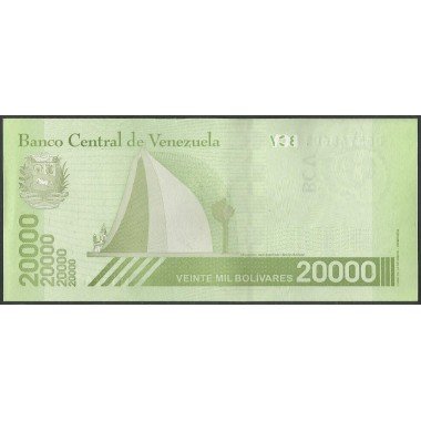 Venezuela, 20.000 Bolivares 22 Ene 2019 B8 Dig P110