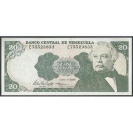 Venezuela 20 Bolivares 5 Jun 1995 E 8 Dig P63e