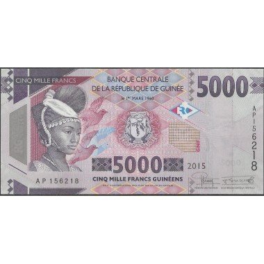 Guinea 5.000 Francs 2015 P49