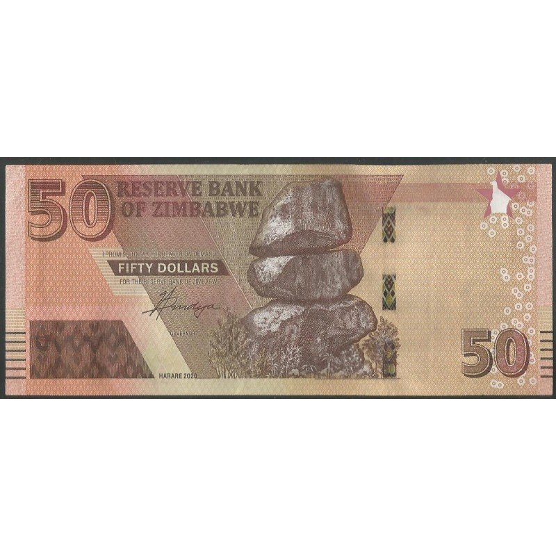Zimbabwe, 50 Dollars 2020 P105