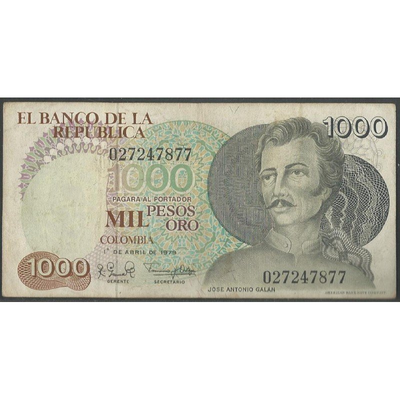 Billete de 1.000 Pesos 1 Abr 1979 BGW411