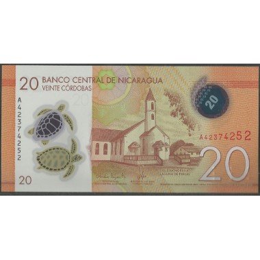 Nicaragua, 20 Cordobas 8 Abr 2019 PNEW