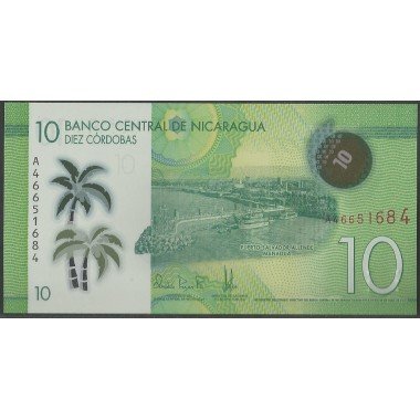 Nicaragua, 10 Cordobas 8 Abr 2019 PNEW