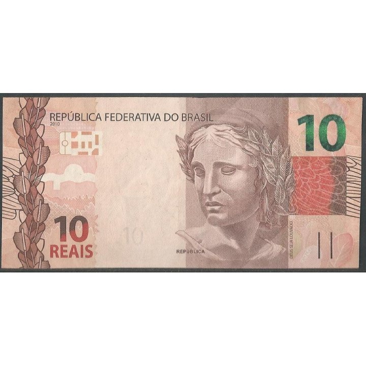 Brasil 10 Reales 2010 J P254e