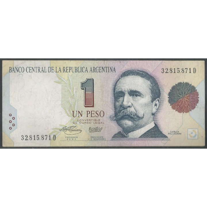Argentina 1 Peso ND1993 Serie D P339b
