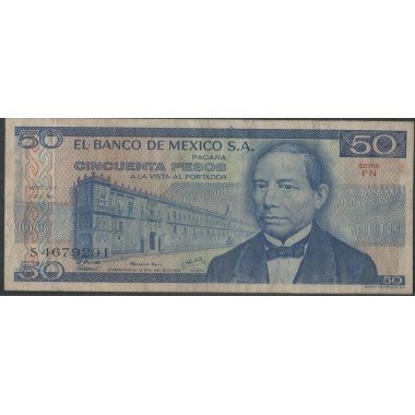 Mexico, 50 Pesos 5 Jul 1978 Serie FN P67a