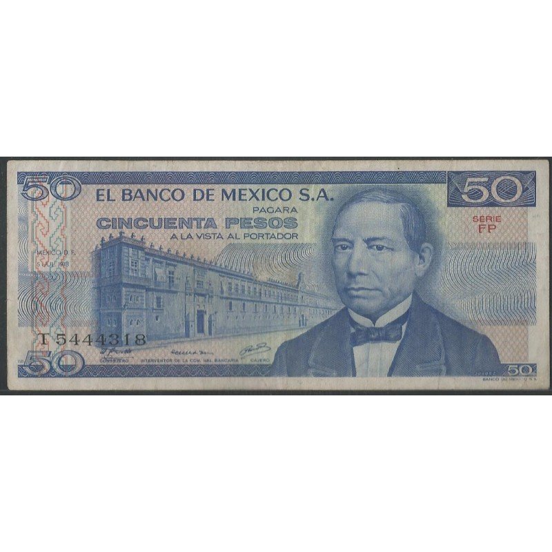 Mexico, 50 Pesos 5 Jul 1978 Serie FP P67a