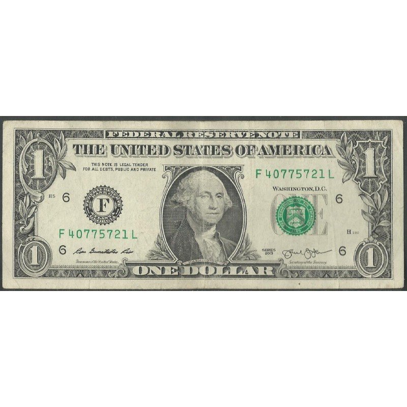 Estados Unidos, 1 Dollar 2013 F P537
