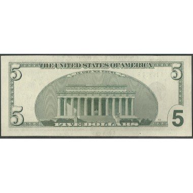 Estados Unidos, 5 Dollars 1999 P505