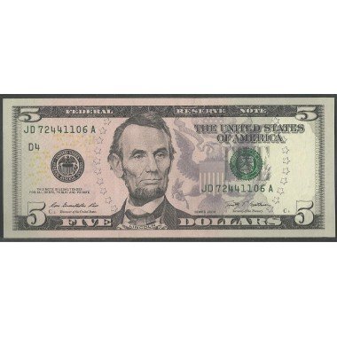 Estados Unidos, 5 Dollars 2009 P531