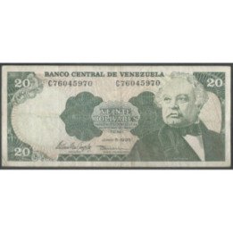 Venezuela 20 Bolivares 5 Jun 1995 C 8 Dig P63e
