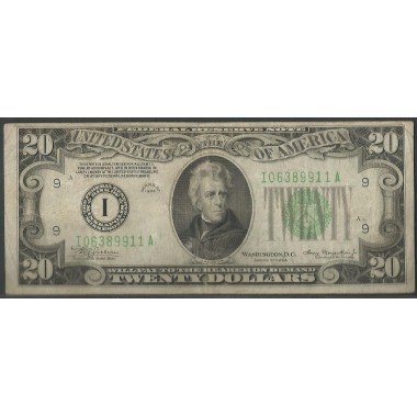 Estados Unidos, 20 Dollars 1934 I P431D