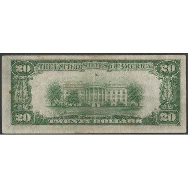Estados Unidos, 20 Dollars 1934 J P431D