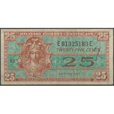 Estados Unidos - MPC, 25 Cents ND1954 PM31a