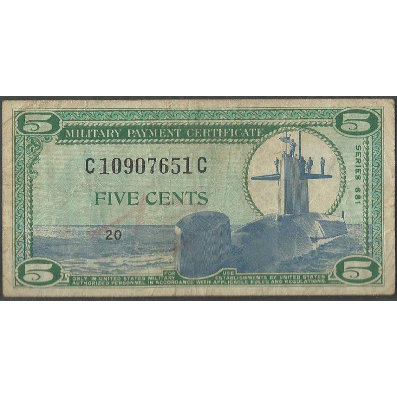 Estados Unidos - MPC, 5 Cents ND1969 PM75a