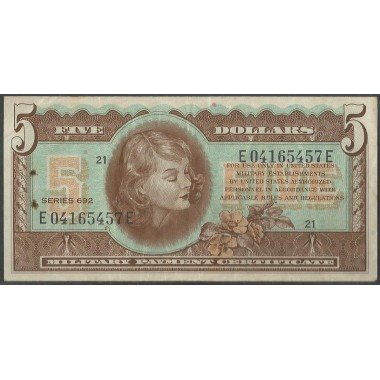 Estados Unidos - MPC, 5 Dollars ND1970 PM96