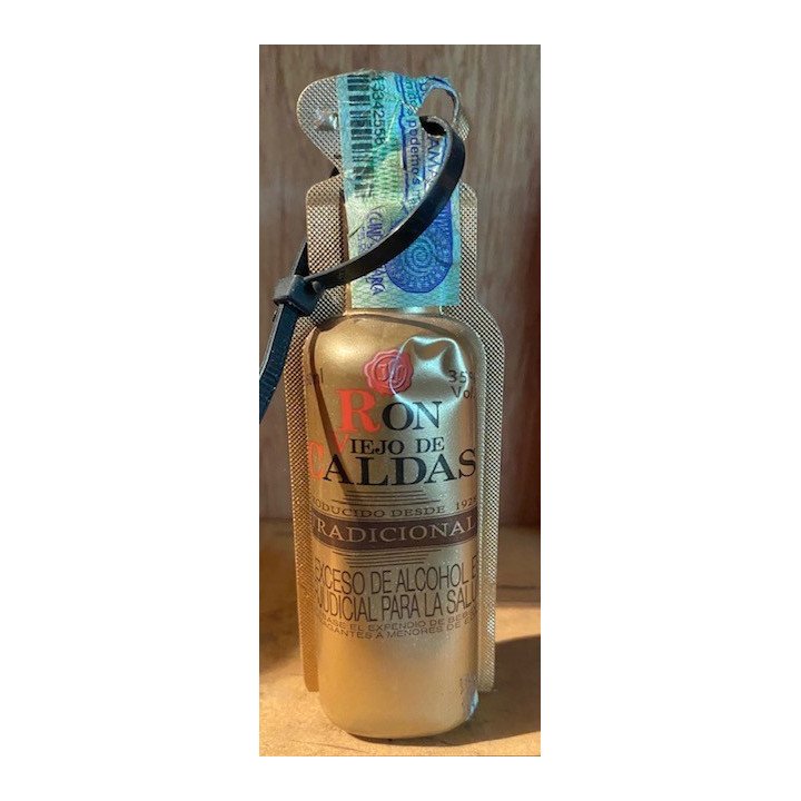 Minibotellas de Ron reverso