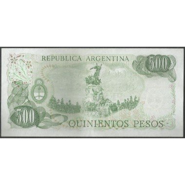 Argentina, 500 Pesos ND1977-82 Serie A Reposicion P303a