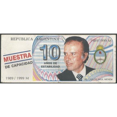 Argentina - Menem, 10 Años 1999