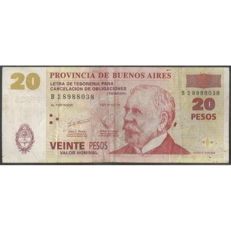Argentina - Provincia de Buenos Aires, 20 Pesos ND1985-2002 Ps2314