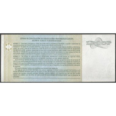 Argentina - Lecop, 50 Pesos 30 Sep 2006