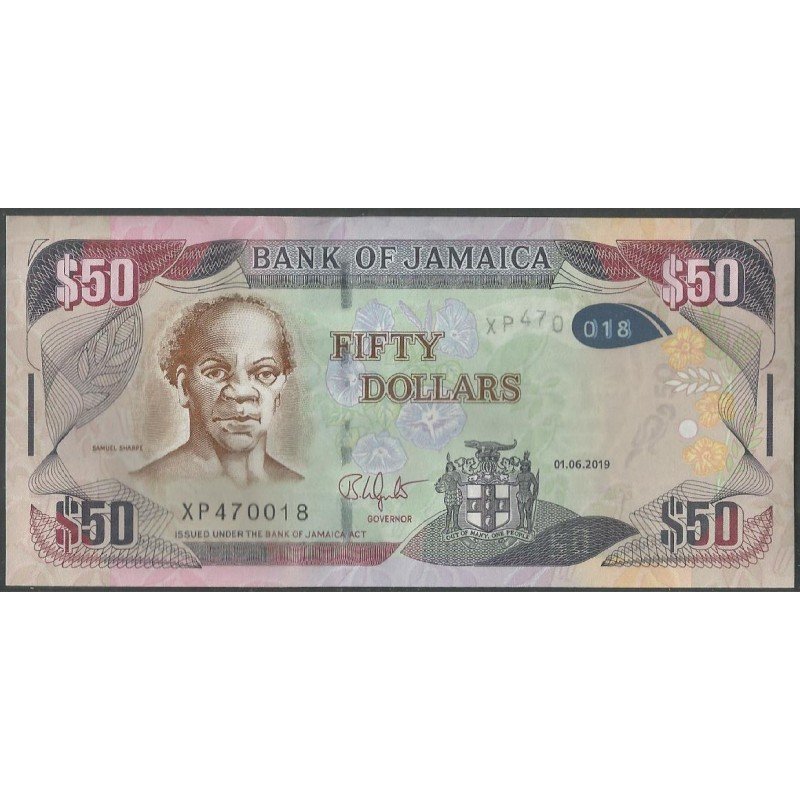 Jamaica, 50 Dollars 1 Jun 2019 P94