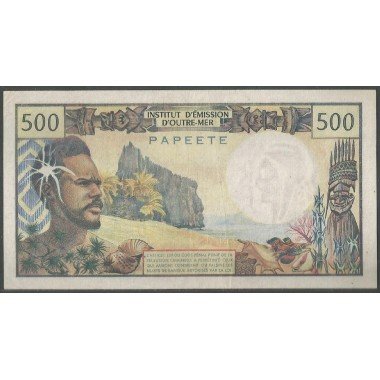 Tahiti, 500 Francs ND1977 P25b1