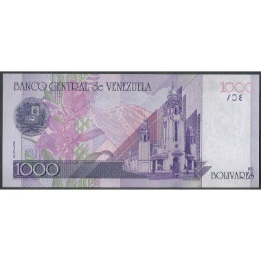 Venezuela, 1.000 Bolivares 10 Sep 1998 A 8 Dig P79