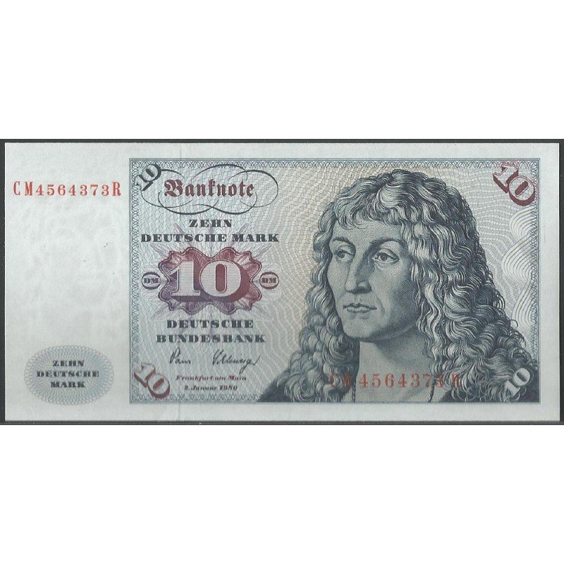 Alemania, 10 Mark 2 Ene 1980 P31c