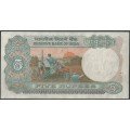 India, 5 Rupias ND1975 Firma 86 B P80q