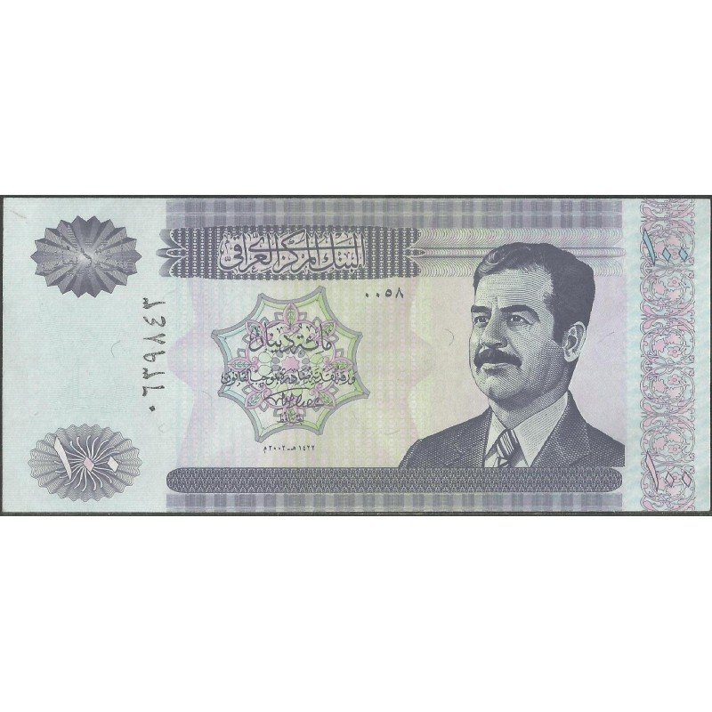 Iraq, 100 Dinares 2002 P87